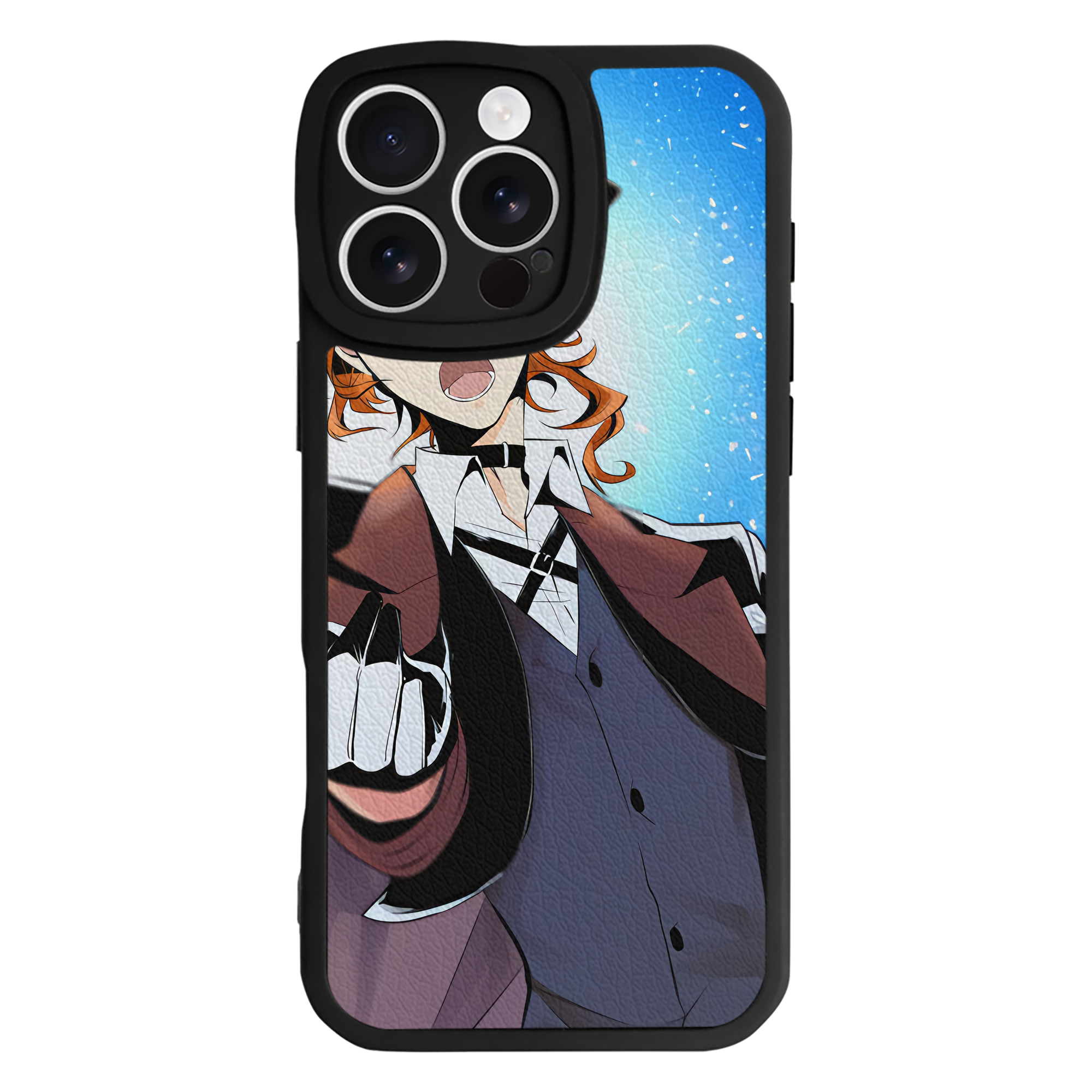（画像用） 文豪ストレイドッグス Bungo Stray Dogs 【iPhone 16シリーズ対応】シリコンスマホケース（レザー調） 材質：シリコン